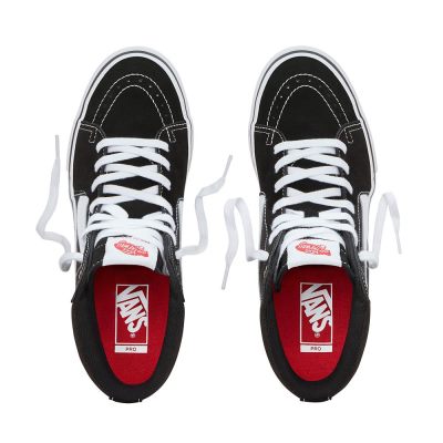 Vans Sk8-Hi Pro - Erkek Kaykay Ayakkabısı (Siyah Beyaz)